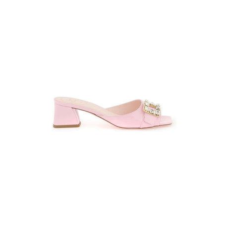 Très Vivier Strass Buckle Patent Leather Mules ROGER VIVIER JOHN JULIA.