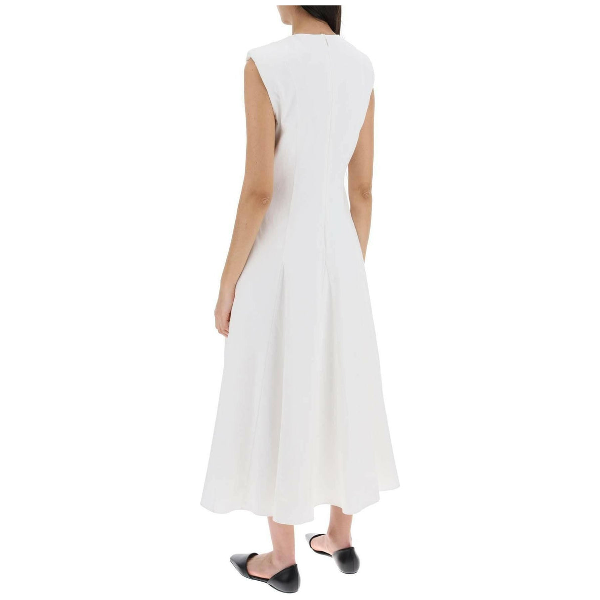 Cotton Poplin Midi Dress ROLAND MOURET JOHN JULIA.