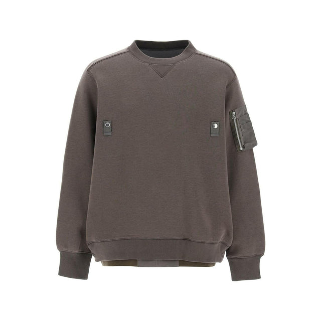 SACAI-Double Hem Sweatshirt-JOHN JULIA