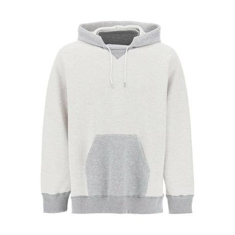 Gray Sponge Double-Faced Cotton Hoodie SACAI JOHN JULIA.