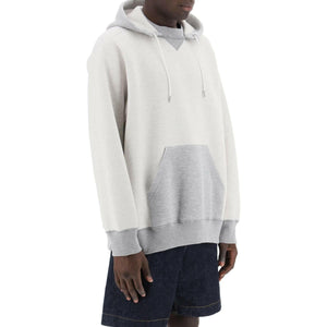 Gray Sponge Double-Faced Cotton Hoodie SACAI JOHN JULIA.