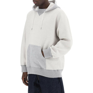 Gray Sponge Double-Faced Cotton Hoodie SACAI JOHN JULIA.