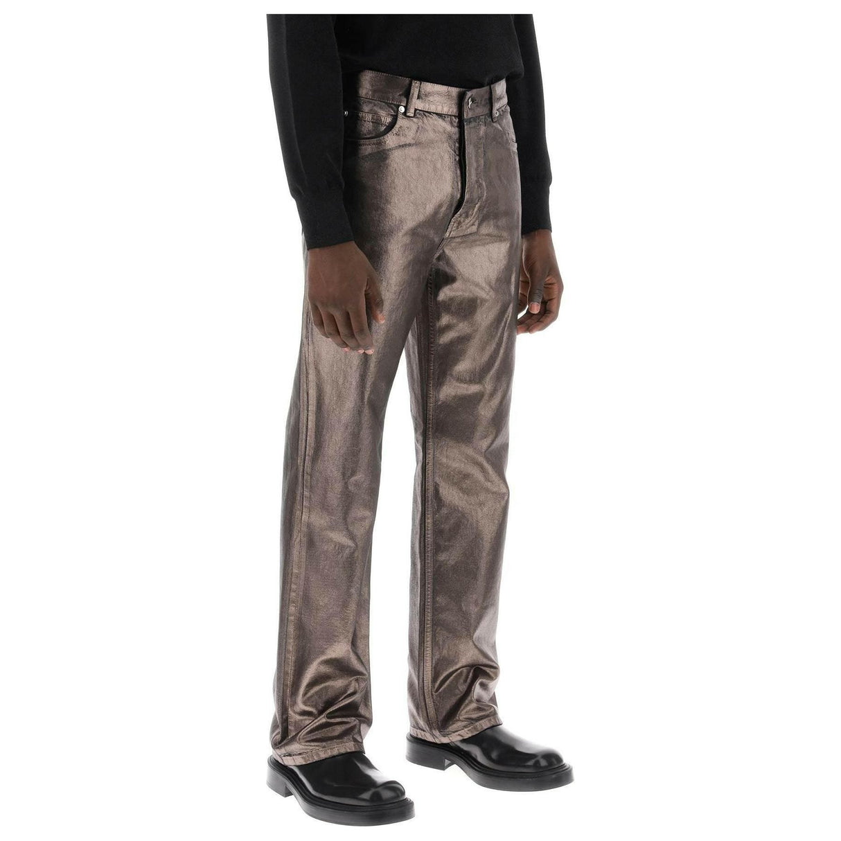 Metallic Denim Jeans FERRAGAMO JOHN JULIA.