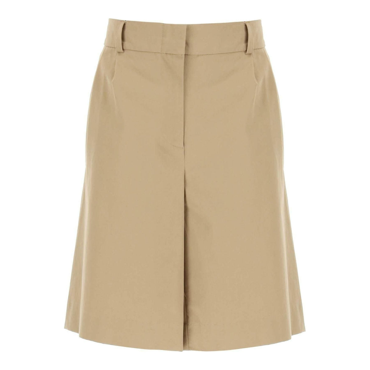 Dark Beige Jane Organic Cotton Shorts SKALL STUDIO JOHN JULIA.