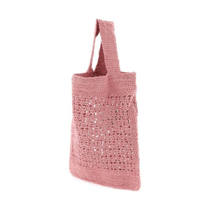 Pink Evalu Organic Cotton Crochet Handbag SKALL STUDIO JOHN JULIA.