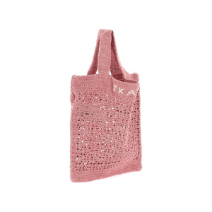 Pink Evalu Organic Cotton Crochet Handbag SKALL STUDIO JOHN JULIA.