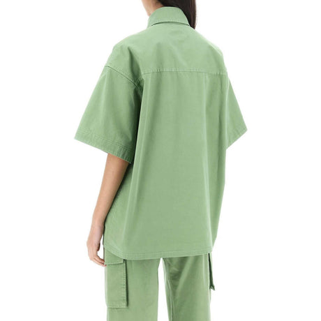 Organic Cotton Utility Shirt in Pistachio STELLA MCCARTNEY JOHN JULIA.