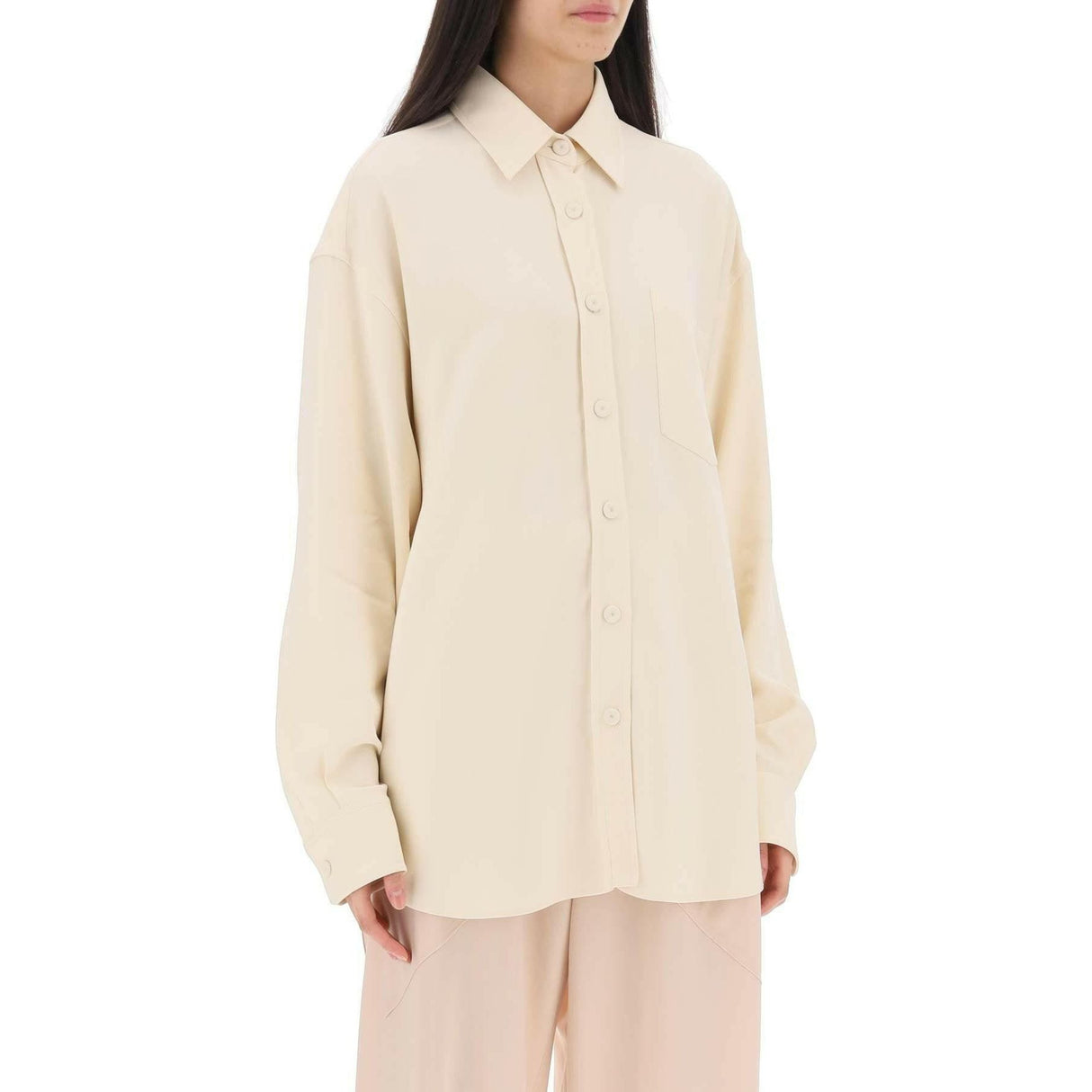 Oversized Shirt In Crepe Jersey STELLA MCCARTNEY JOHN JULIA.