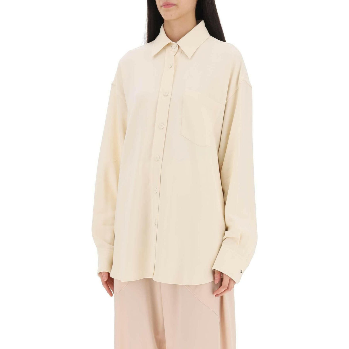 Oversized Shirt In Crepe Jersey STELLA MCCARTNEY JOHN JULIA.