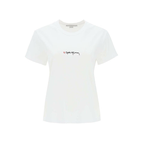 T-Shirt With Embroidered Signature STELLA MCCARTNEY JOHN JULIA.