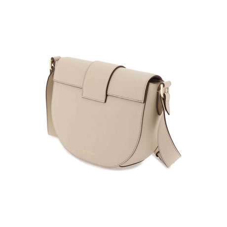 Oat Beige 'Crescent' Leather Satchel STRATHBERRY JOHN JULIA.