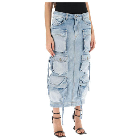 Cargo Denim Skirt THE ATTICO JOHN JULIA.