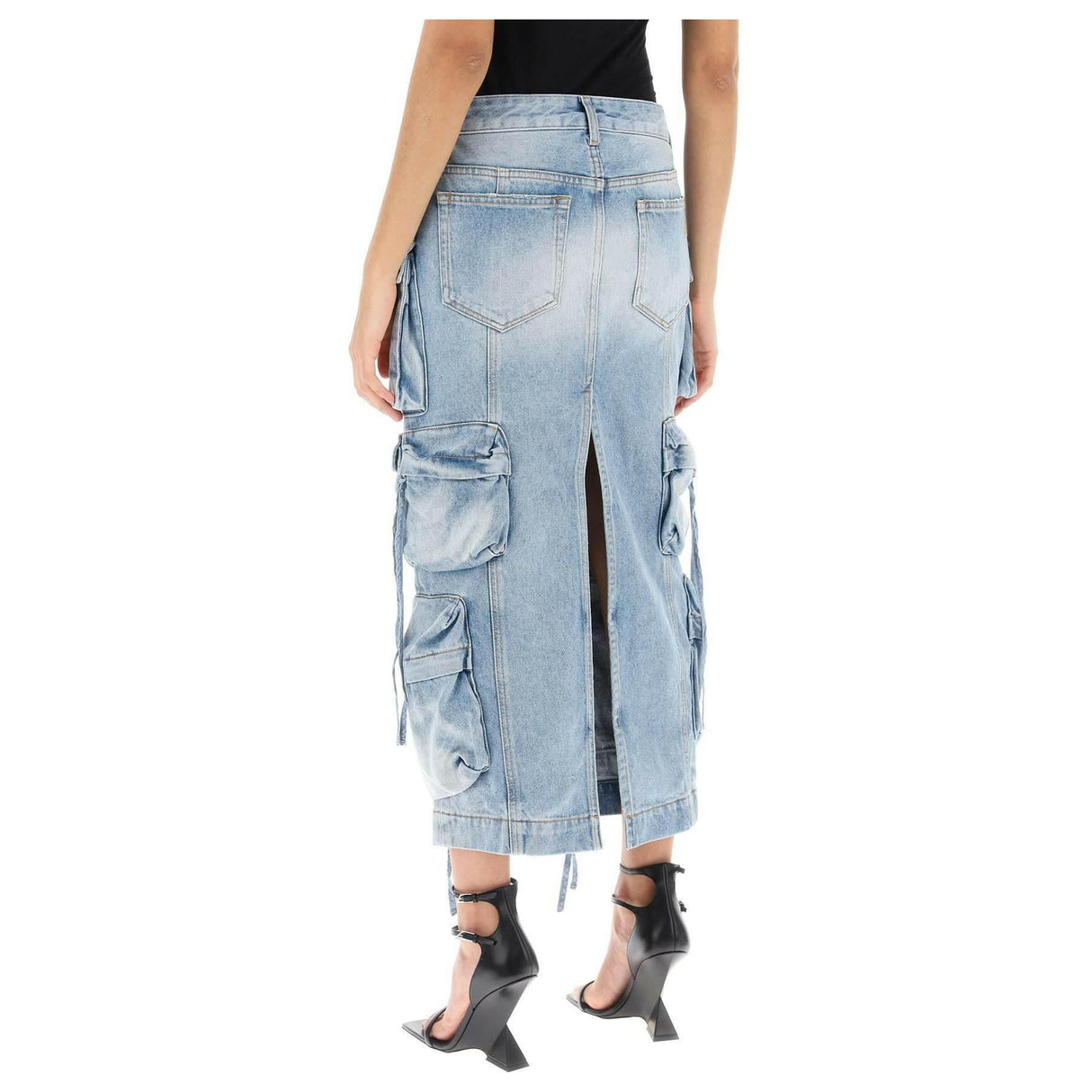 Cargo Denim Skirt THE ATTICO JOHN JULIA.