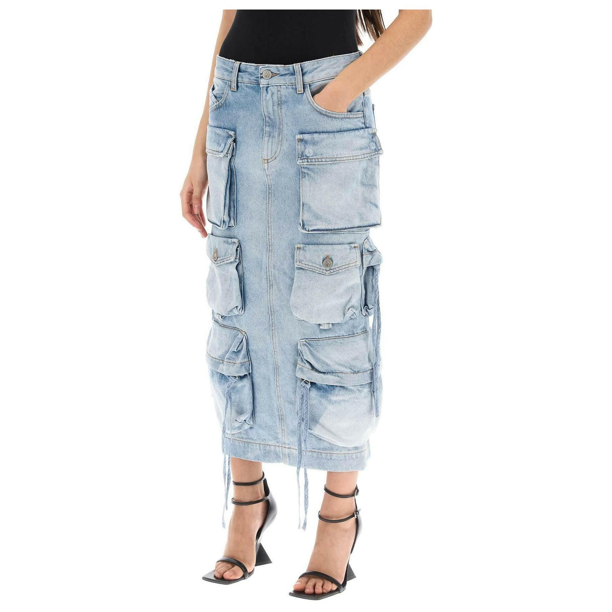 Cargo Denim Skirt THE ATTICO JOHN JULIA.