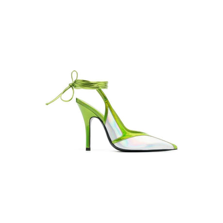 THE ATTICO-Venus Chrome' Slingback Pumps-JOHN JULIA