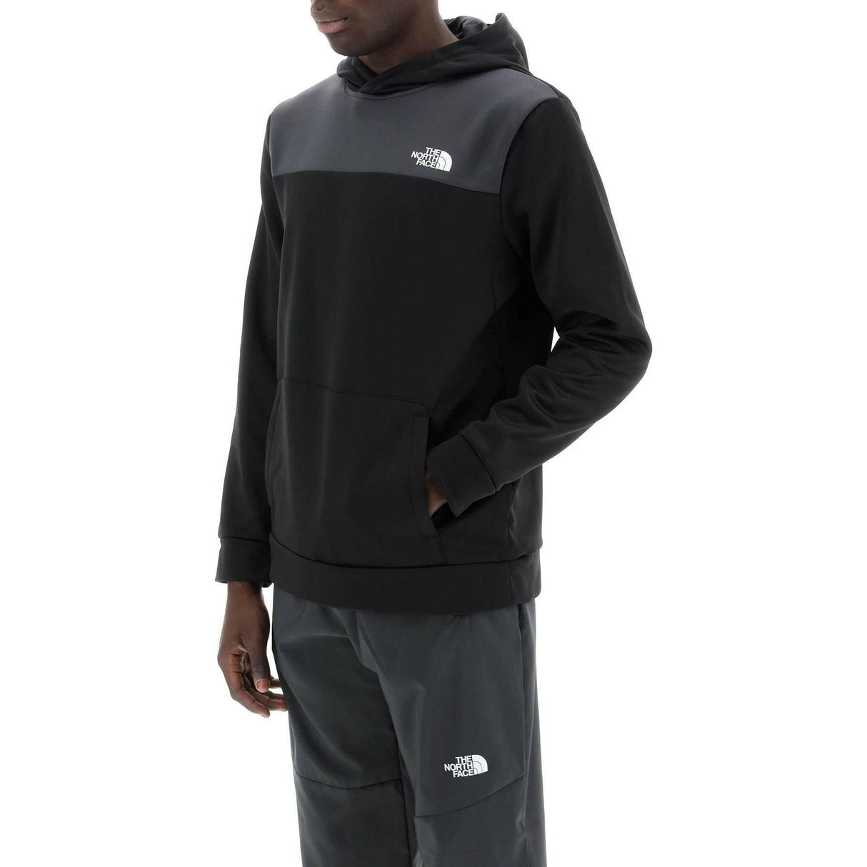 Black and Asphalt Gray Reaxion Hooded Sweater THE NORTH FACE JOHN JULIA.