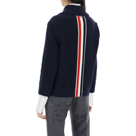 Cotton Cashmere Knit Jacket THOM BROWNE JOHN JULIA.