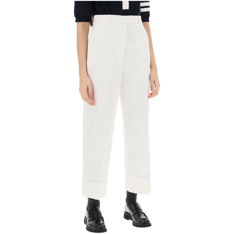 Cropped Wide Leg Jeans THOM BROWNE JOHN JULIA.