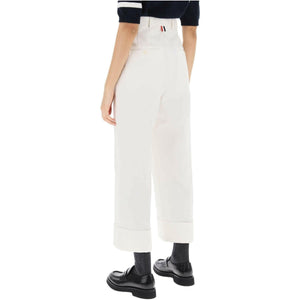 Cropped Wide Leg Jeans THOM BROWNE JOHN JULIA.