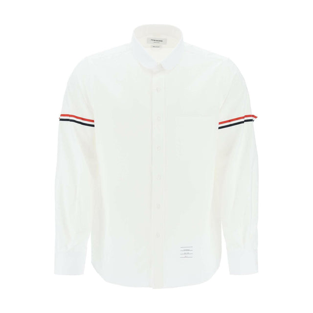 Seersucker Shirt With Rounded Collar THOM BROWNE JOHN JULIA.