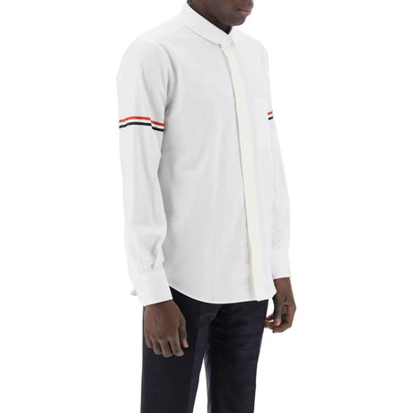 Seersucker Shirt With Rounded Collar THOM BROWNE JOHN JULIA.