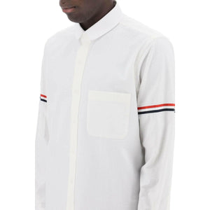 Seersucker Shirt With Rounded Collar THOM BROWNE JOHN JULIA.