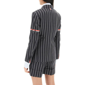 Striped Single Breasted Jacket THOM BROWNE JOHN JULIA.