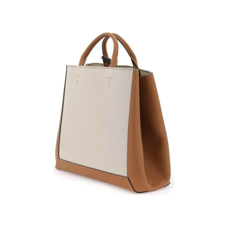 Canvas & Leather Tote Bag TOD'S JOHN JULIA.