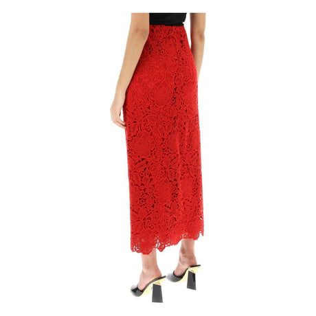 Floral Guipure Lace Pencil Skirt VALENTINO GARAVANI JOHN JULIA.