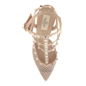 Mesh Rockstud Pumps With Crystals VALENTINO GARAVANI JOHN JULIA.