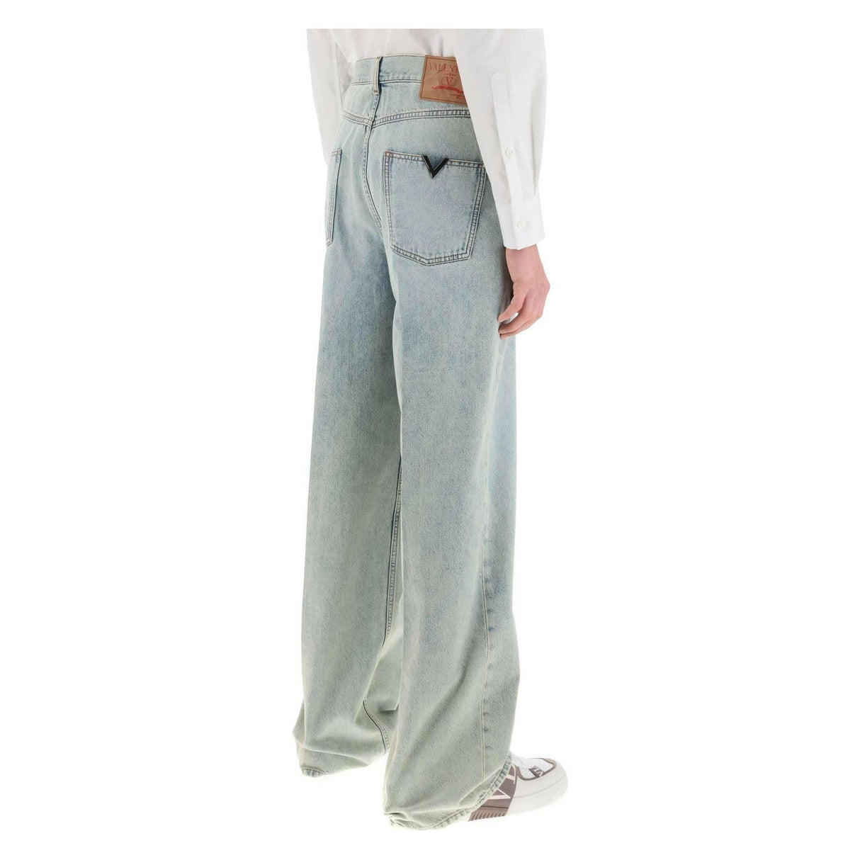 Oversized Jeans With V Detail VALENTINO GARAVANI JOHN JULIA.