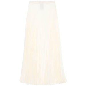 Silk Jacquard Toile Iconographe Pleated Skirt VALENTINO GARAVANI JOHN JULIA.