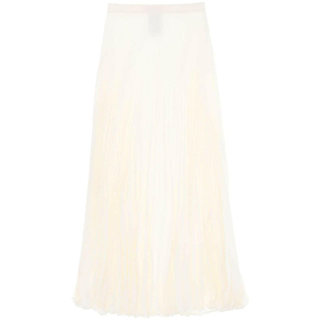 Silk Jacquard Toile Iconographe Pleated Skirt VALENTINO GARAVANI JOHN JULIA.