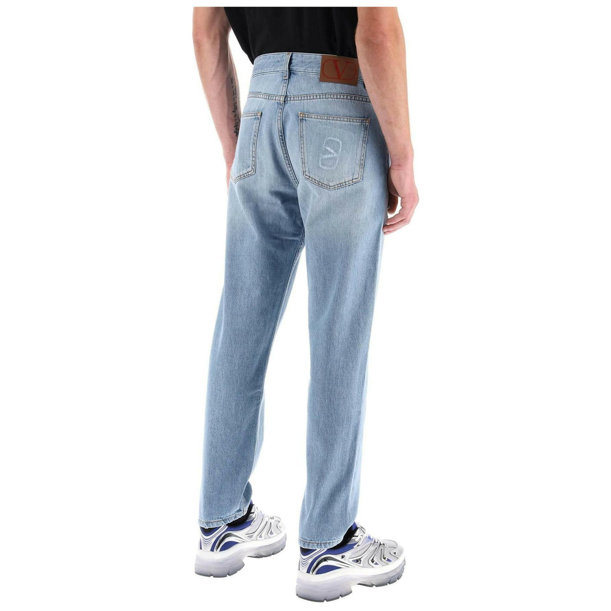 Tapered Jeans With Medium Wash VALENTINO GARAVANI JOHN JULIA.