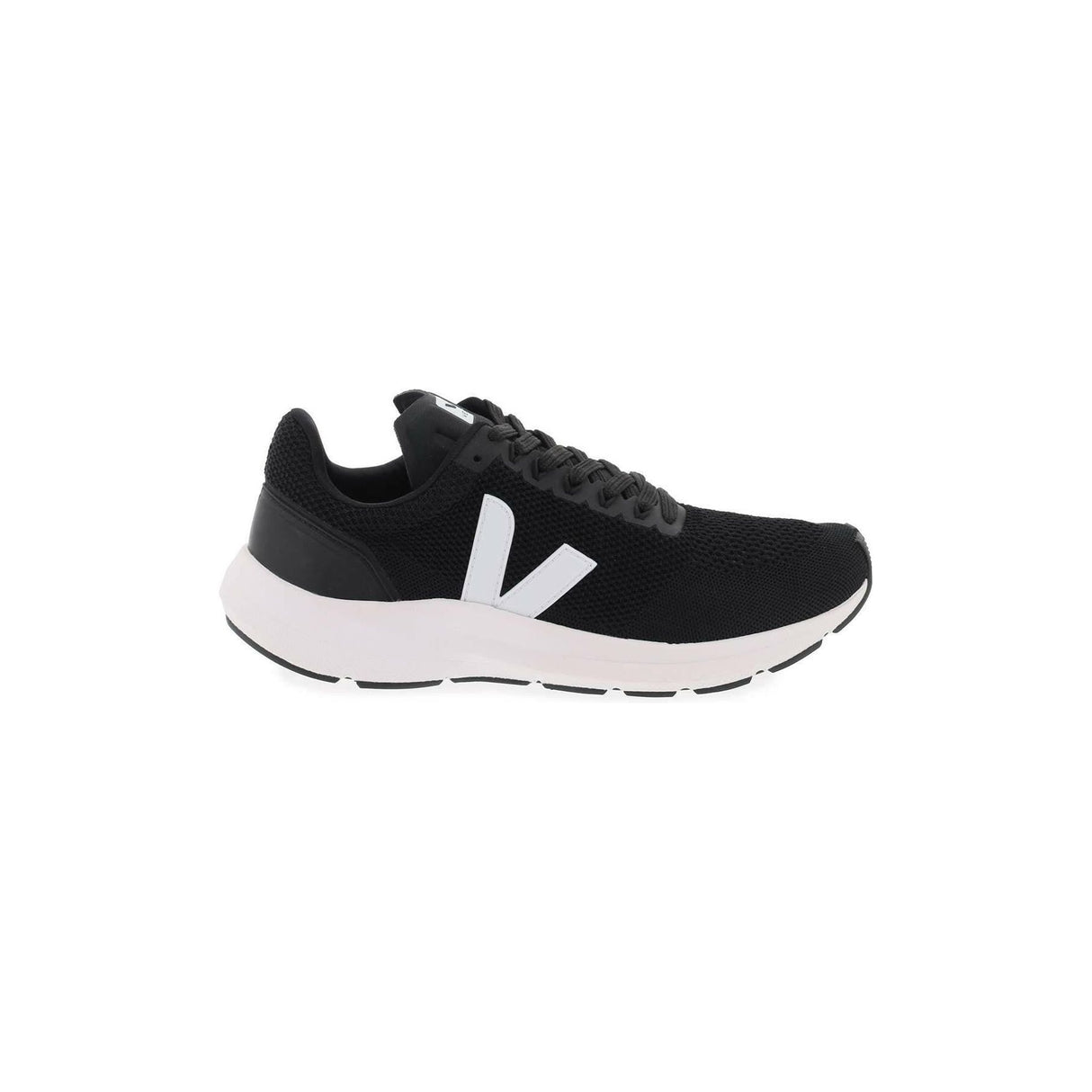 Black and White Marlin V-Knit Sneakers VEJA JOHN JULIA.