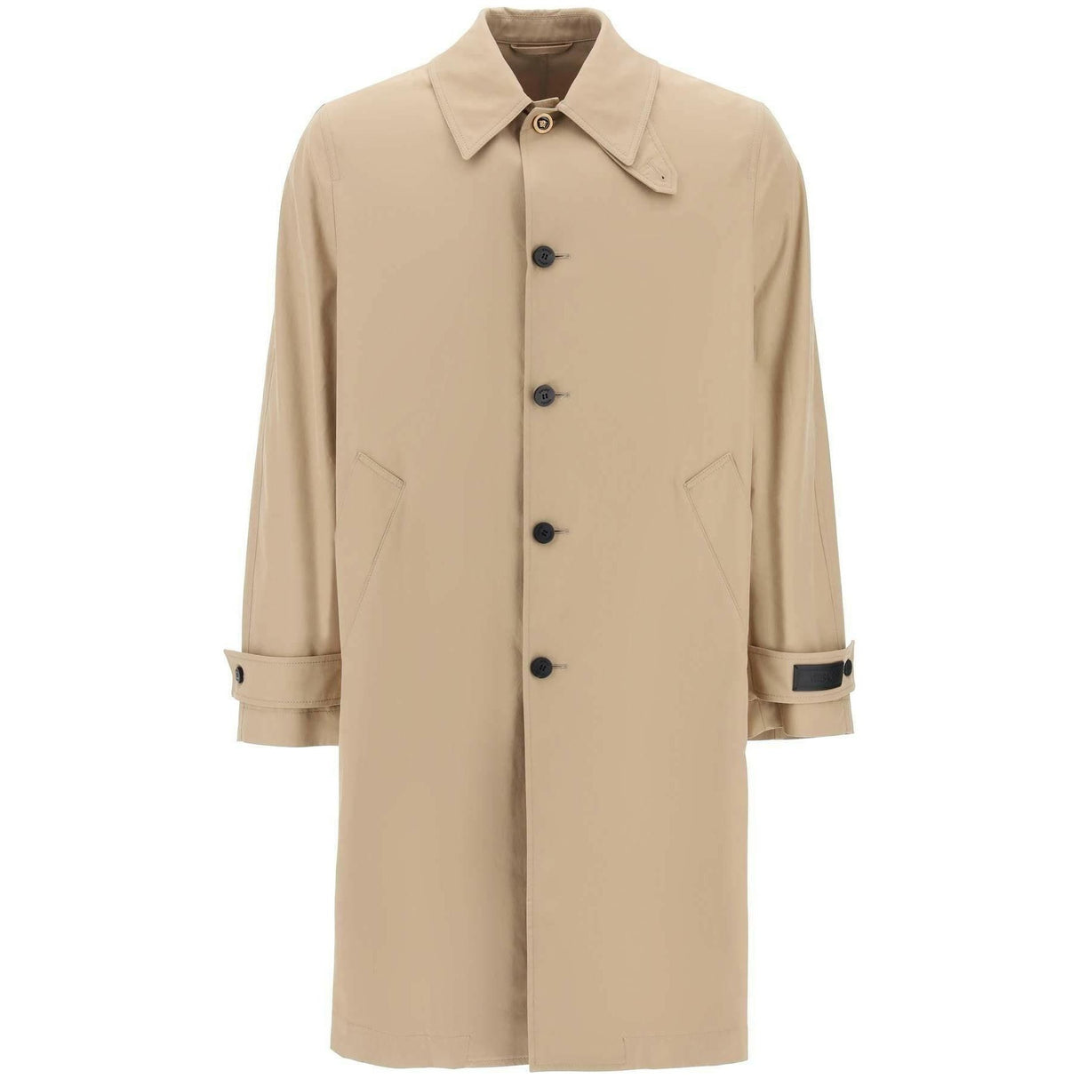 Barocco Panelled Gabardine Trench Coat VERSACE JOHN JULIA.