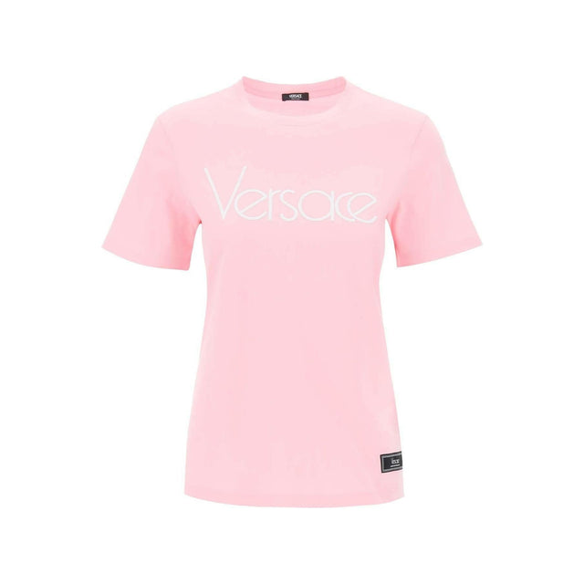 Pink 1978 Re-Edition Cotton T-Shirt VERSACE JOHN JULIA.