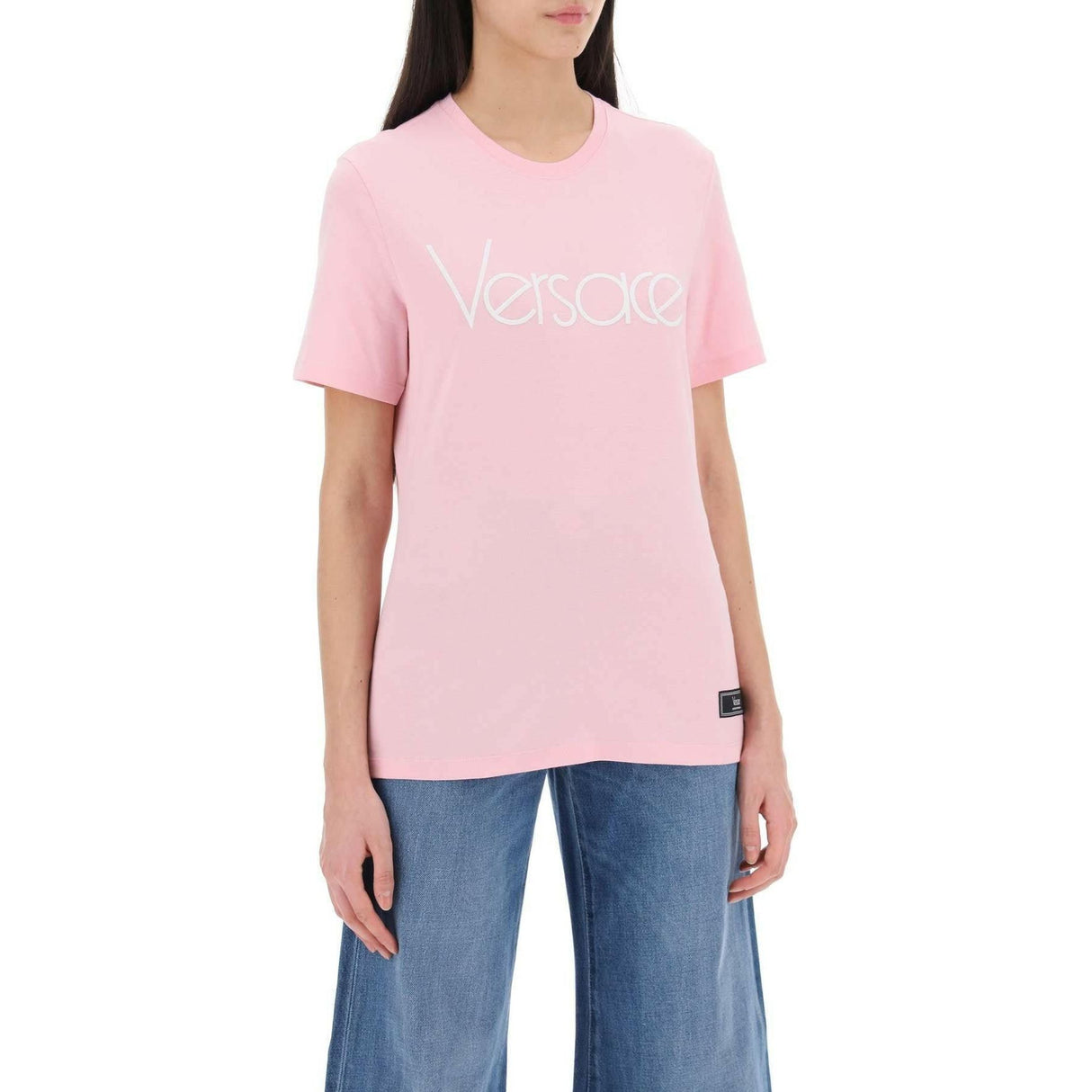 Pink 1978 Re-Edition Cotton T-Shirt VERSACE JOHN JULIA.