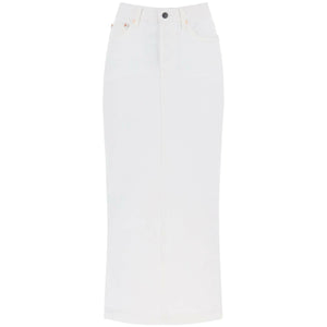 Cotton Denim Maxi Skirt WARDROBE.NYC JOHN JULIA.