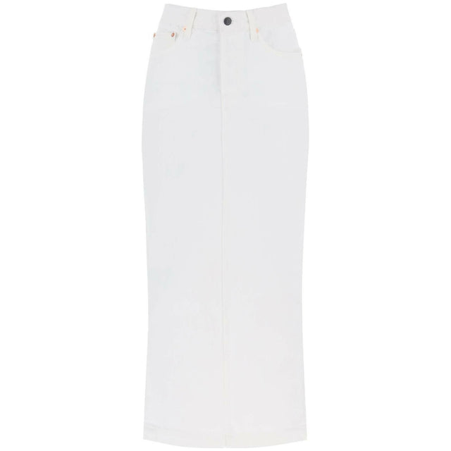 Cotton Denim Maxi Skirt WARDROBE.NYC JOHN JULIA.