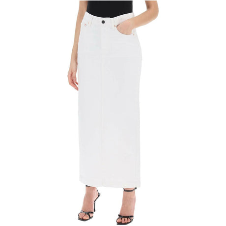 Cotton Denim Maxi Skirt WARDROBE.NYC JOHN JULIA.