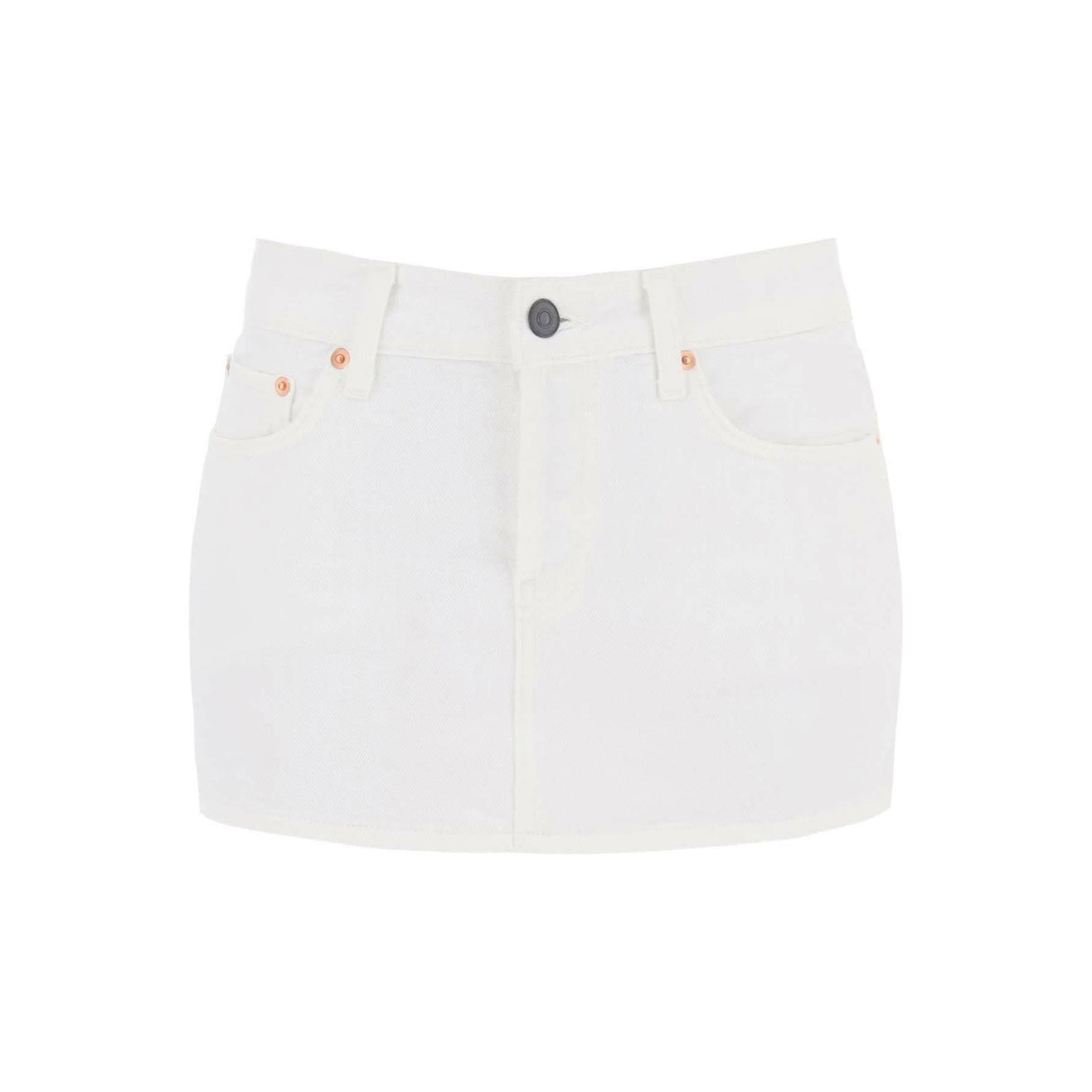 Cotton Denim Mini Skirt WARDROBE.NYC JOHN JULIA.